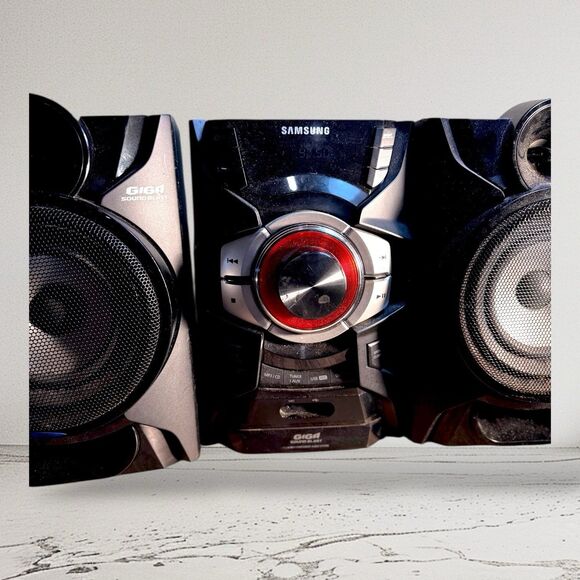 Samsung MX-F630B Mini Hi-Fi System w/ Speakers Tested Works Great No Remote - Picture 1 of 3